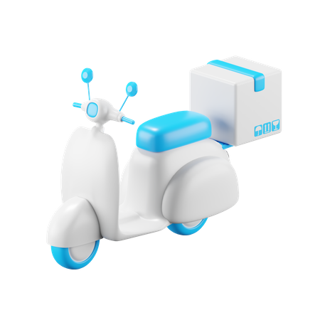 Servicio de entrega de scooters  3D Icon