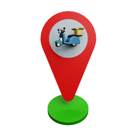 Servicio de entrega de scooters  3D Icon