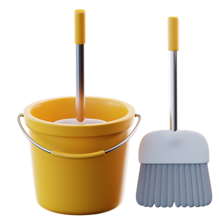 Servicio de limpieza  3D Icon