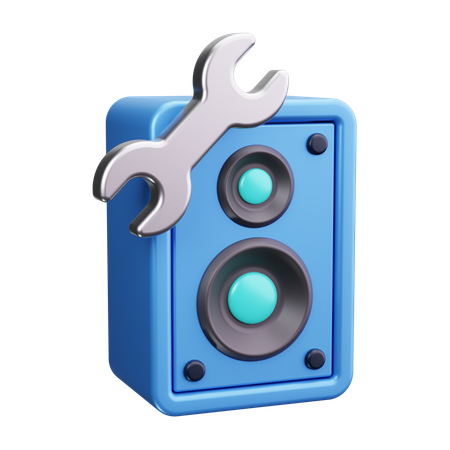 Servicio de oradores  3D Icon