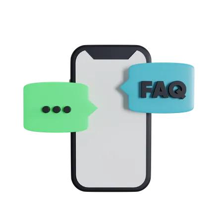 Servicio de preguntas frecuentes  3D Icon
