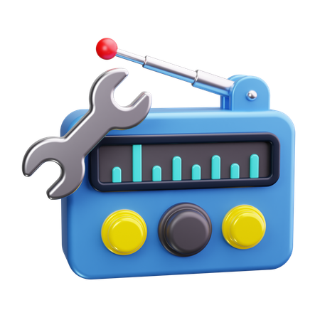 Servicio de radio  3D Icon