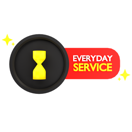 Servicio diario  3D Icon
