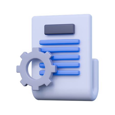 Servicio de documentos  3D Icon