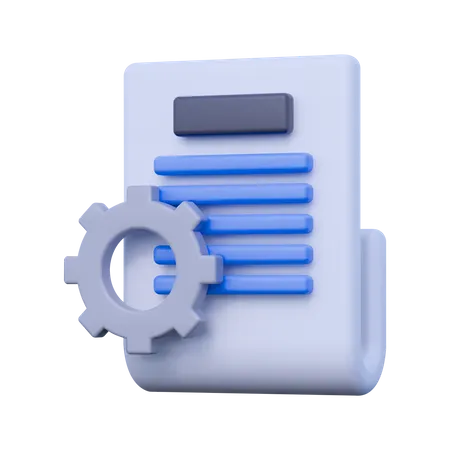 Servicio de documentos  3D Icon