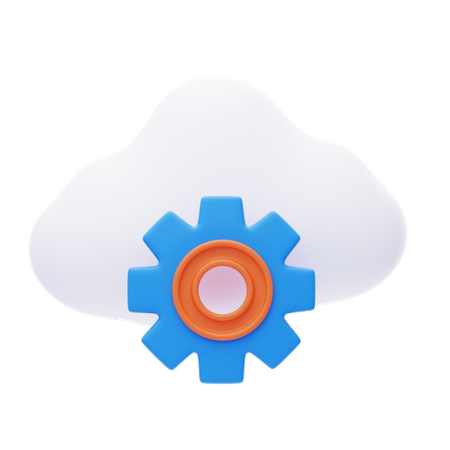 Servicio de almacenamiento en la nube  3D Icon