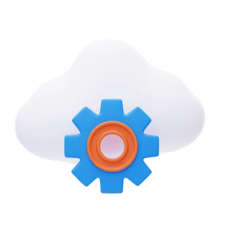 Servicio de almacenamiento en la nube  3D Icon