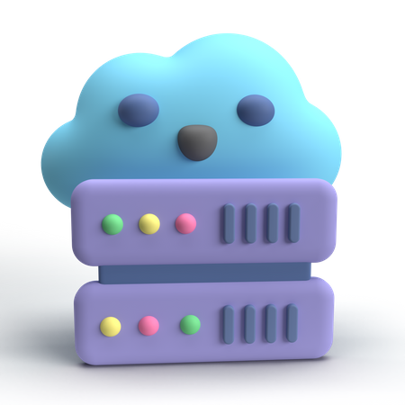 Servicio de almacenamiento en la nube  3D Icon