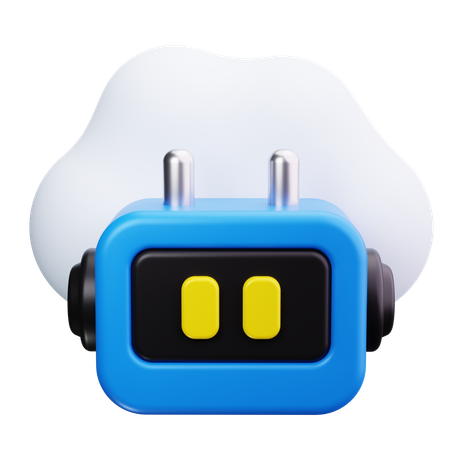 Servicio de nube de bots  3D Icon