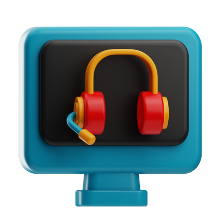 Servicio en línea  3D Icon