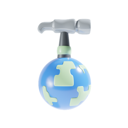 Servicio global  3D Icon