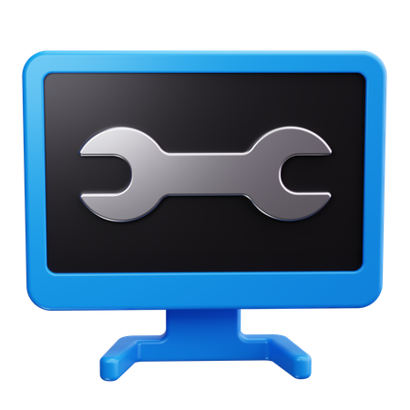 Servicio informático  3D Icon