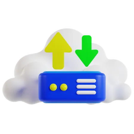 Nube de servicio  3D Icon