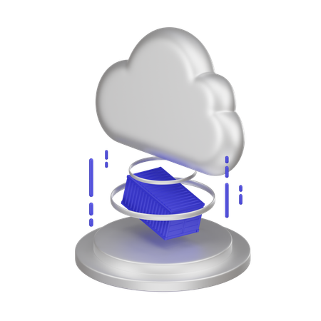 Servicios en la nube  3D Icon