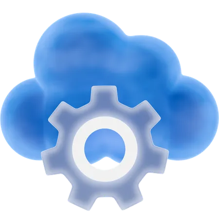 Servicios en la nube  3D Icon