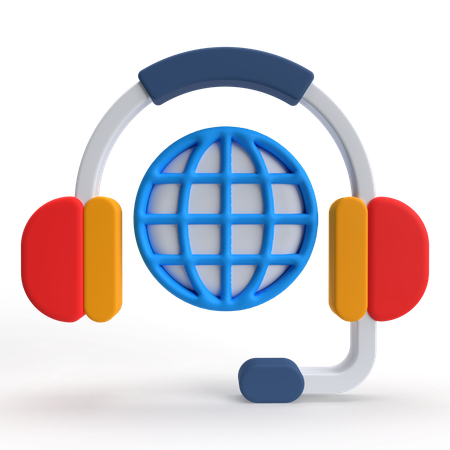 Servicios globales  3D Icon