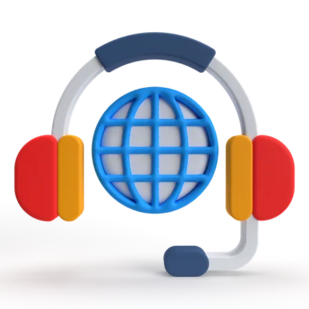 Servicios globales  3D Icon