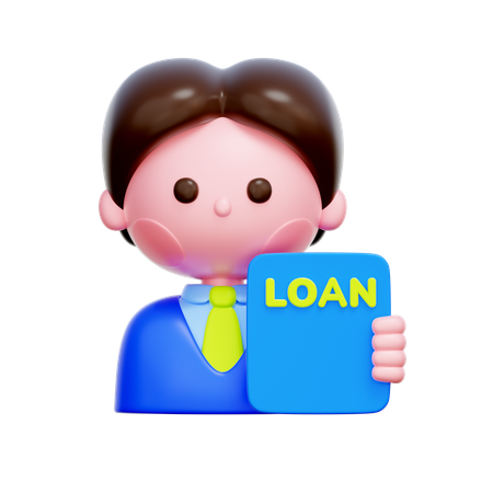 Serviço de consultoria de empréstimos  3D Icon
