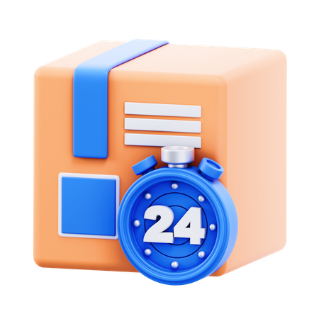 Serviço de entrega 24 horas  3D Icon