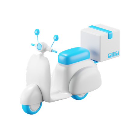 Serviço de entrega de scooter  3D Icon