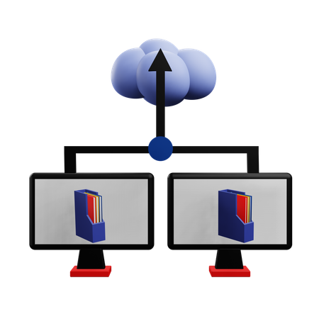 Serviço na nuvem  3D Icon