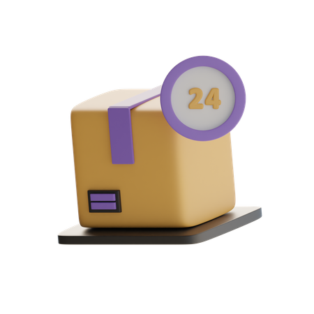 Serviço de pacote 24 horas  3D Icon