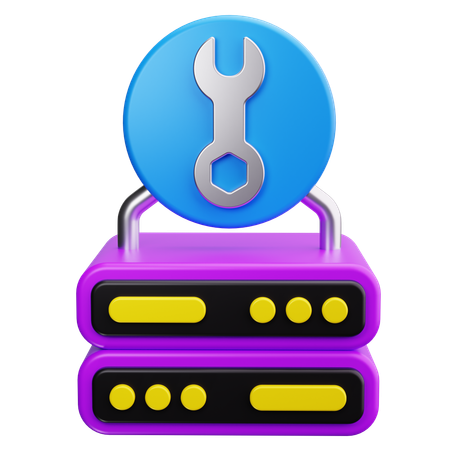 Serviço de servidor  3D Icon
