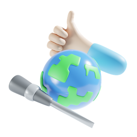 Serviço global  3D Icon