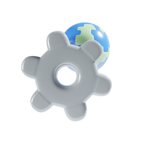 Serviço global  3D Icon