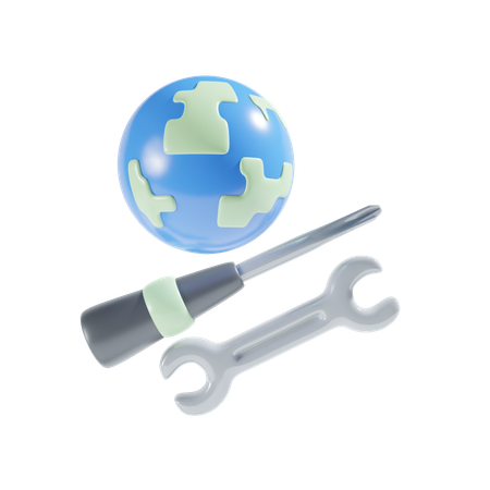 Serviço internacional  3D Icon