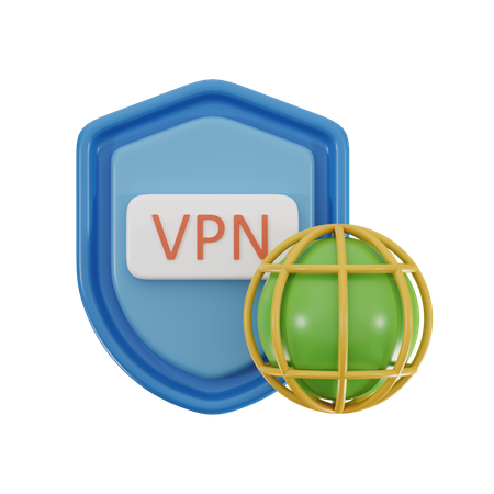 Serviço VPN  3D Icon