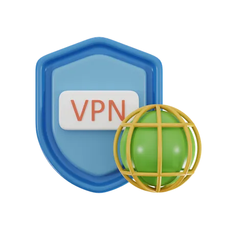 Serviço VPN  3D Icon