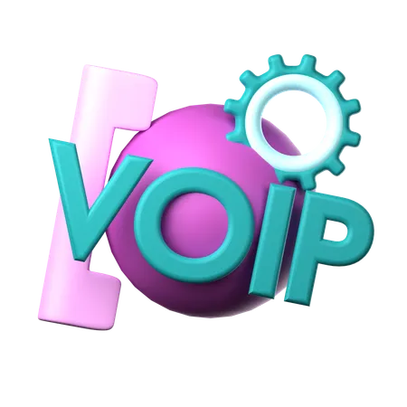 Serviços voip  3D Icon