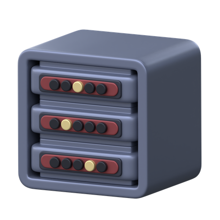 Servidor  3D Icon