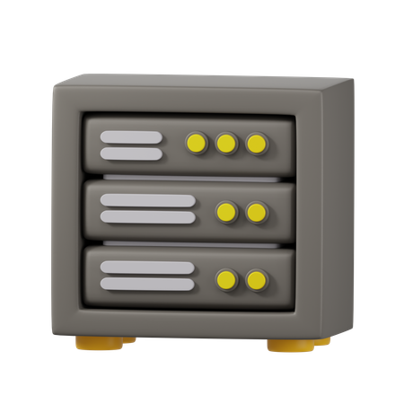 Servidor  3D Icon