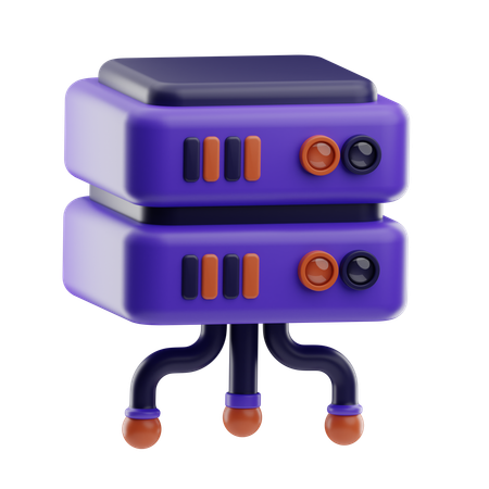 Servidor  3D Icon