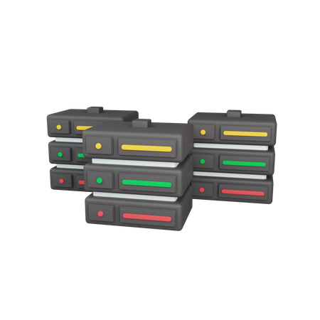 Servidor  3D Icon