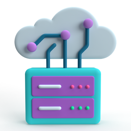 Servidor  3D Icon