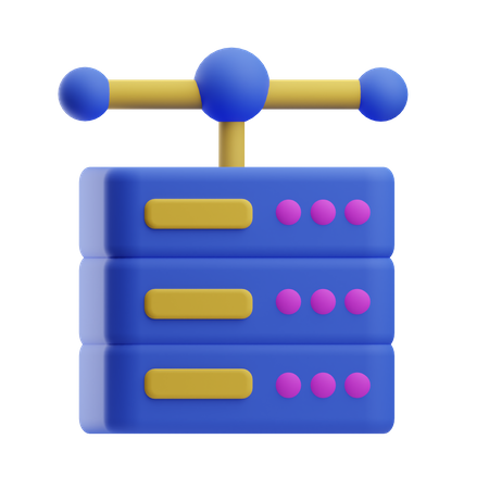 Servidor  3D Icon