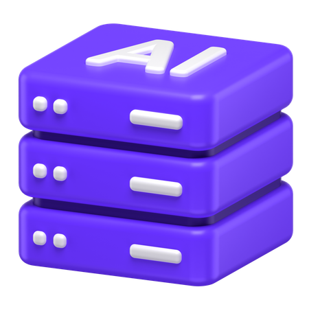 Servidor de IA  3D Icon