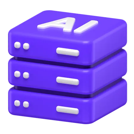 Servidor de IA  3D Icon