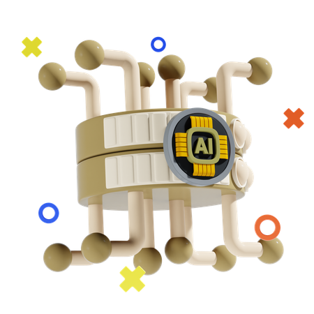 Servidor de IA  3D Icon