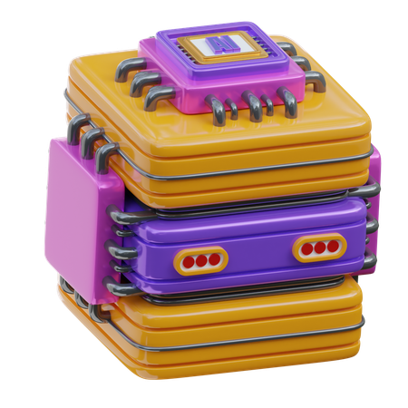 Servidor de IA  3D Icon