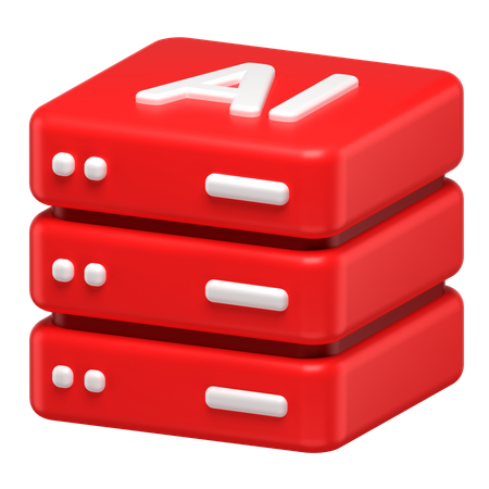 Servidor de IA  3D Icon