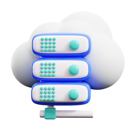 Servidor de alojamiento en la nube  3D Icon