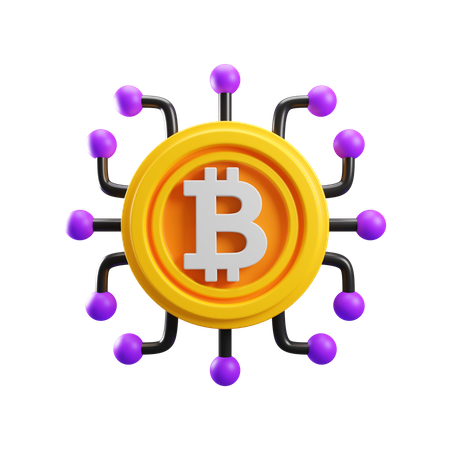 Servidor bitcoin  3D Icon