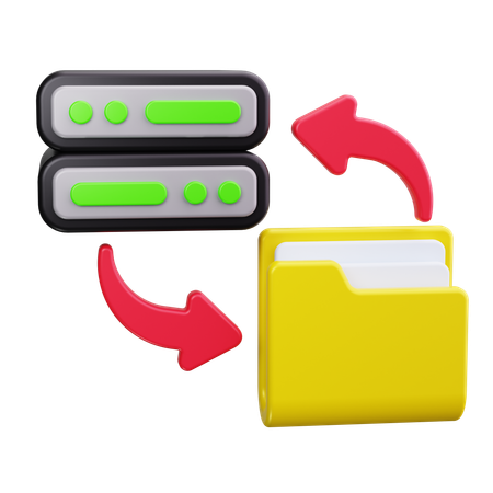 Servidor de backup  3D Icon