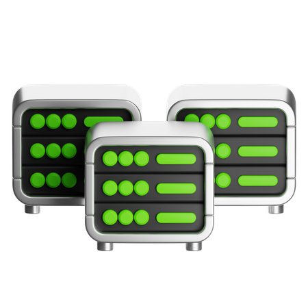 Servidor de banco de dados  3D Icon