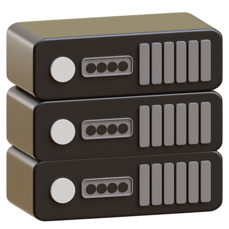 Servidor de banco de dados  3D Icon