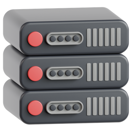 Servidor de banco de dados  3D Icon